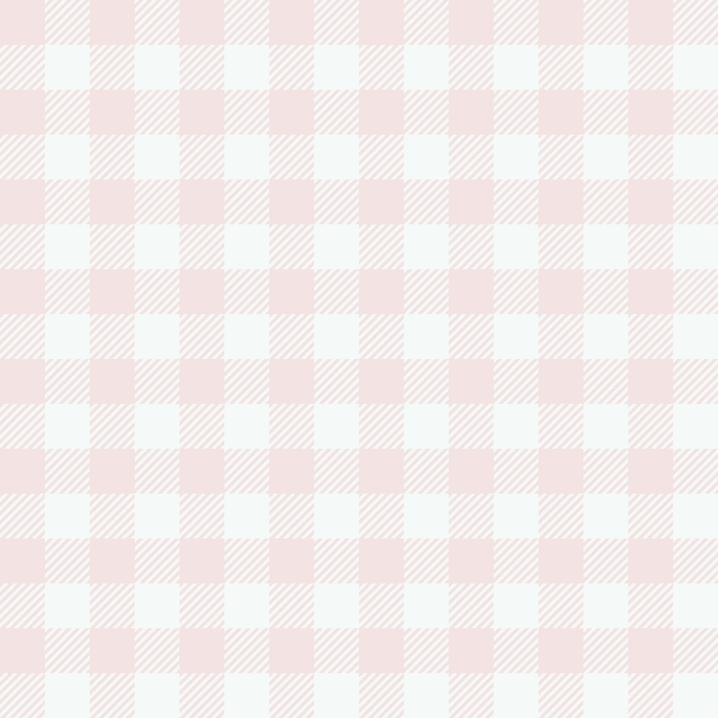 Heritage Gingham Wallpaper - Pink pattern