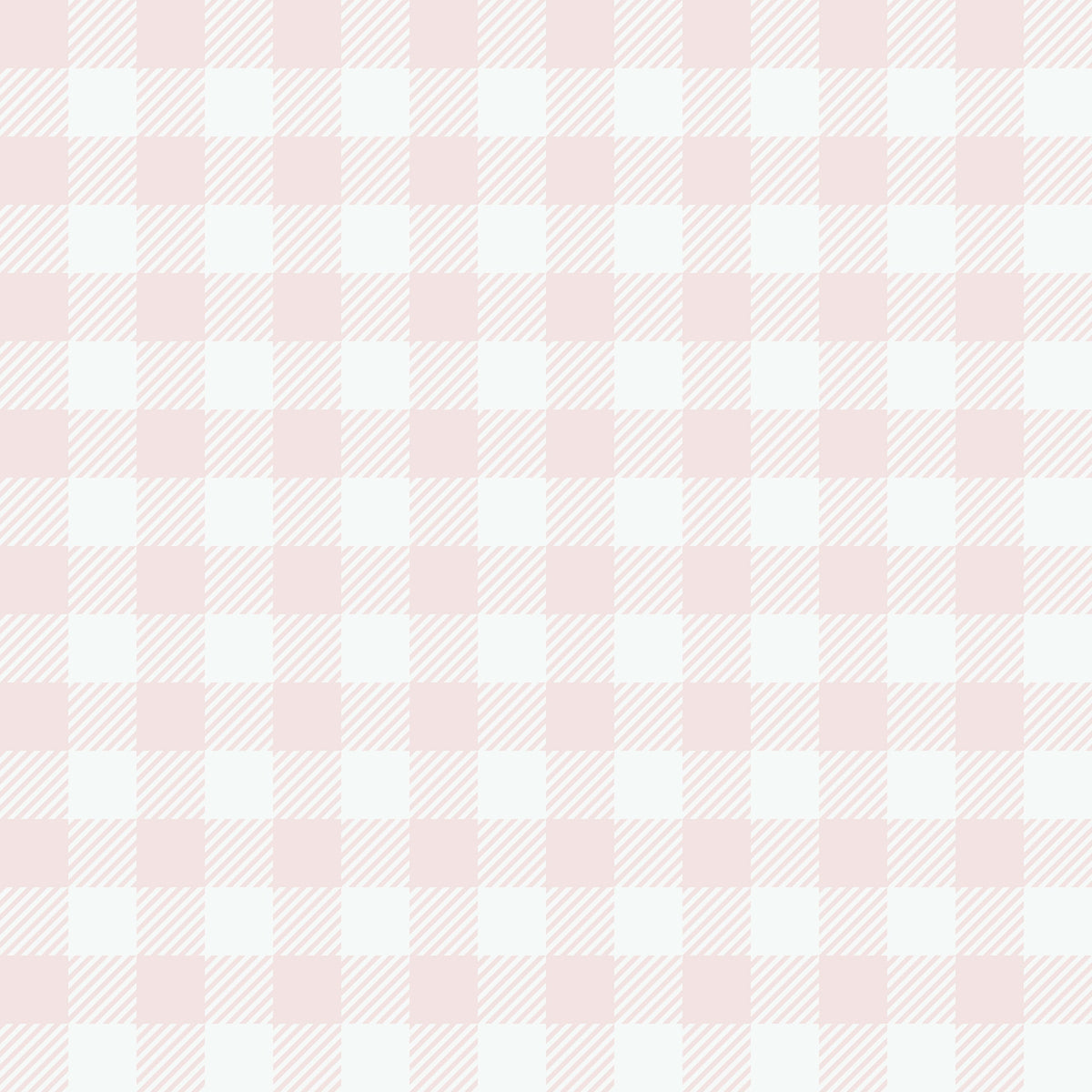 Heritage Gingham Wallpaper - Pink pattern
