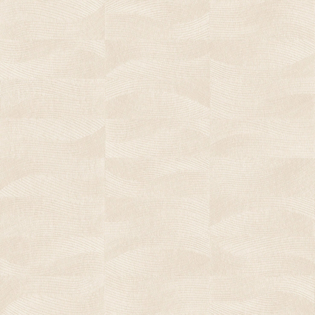 Terra Tide Geo Texture Wallpaper - Beige pattern