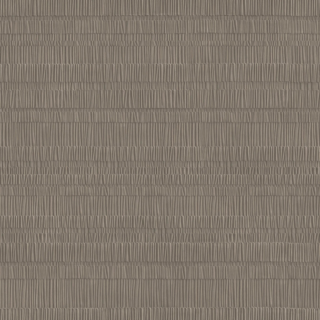 Pleated Origami Texture Wallpaper - Roasted Cashew pattern