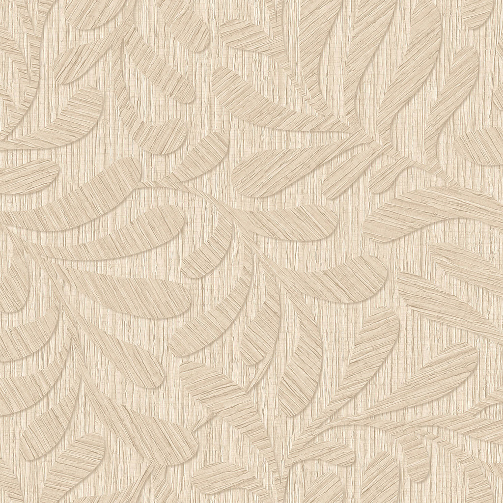 Carved Foliage Wallpaper - Natural pattern