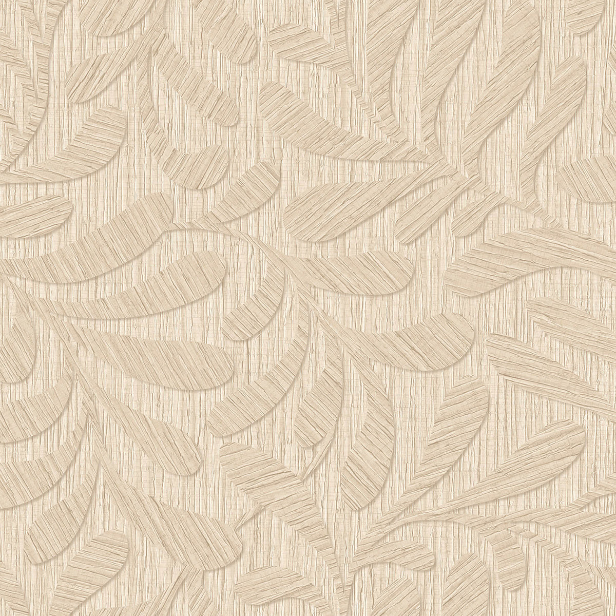 Carved Foliage Wallpaper - Natural pattern