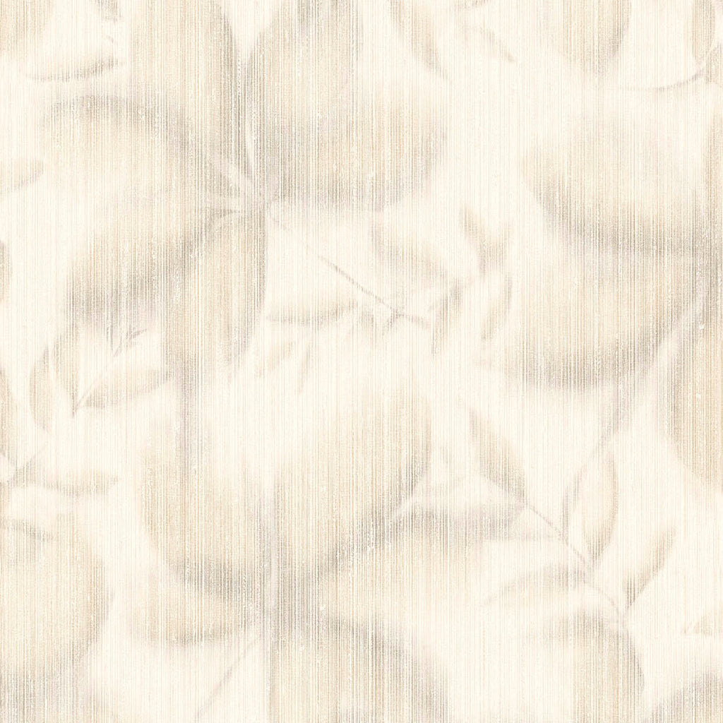 Vellum Leaf Wallpaper - Cream pattern