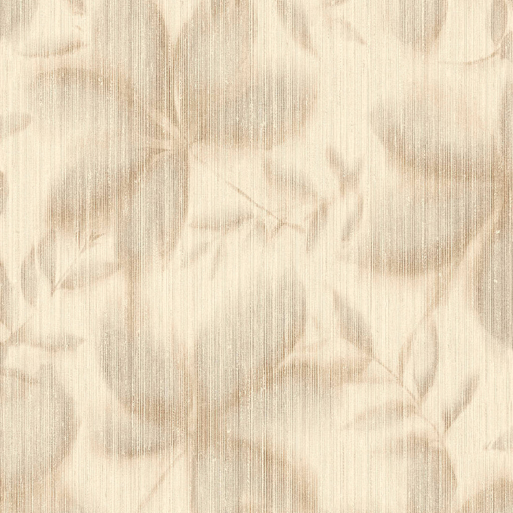 Vellum Leaf Wallpaper - Taupe pattern