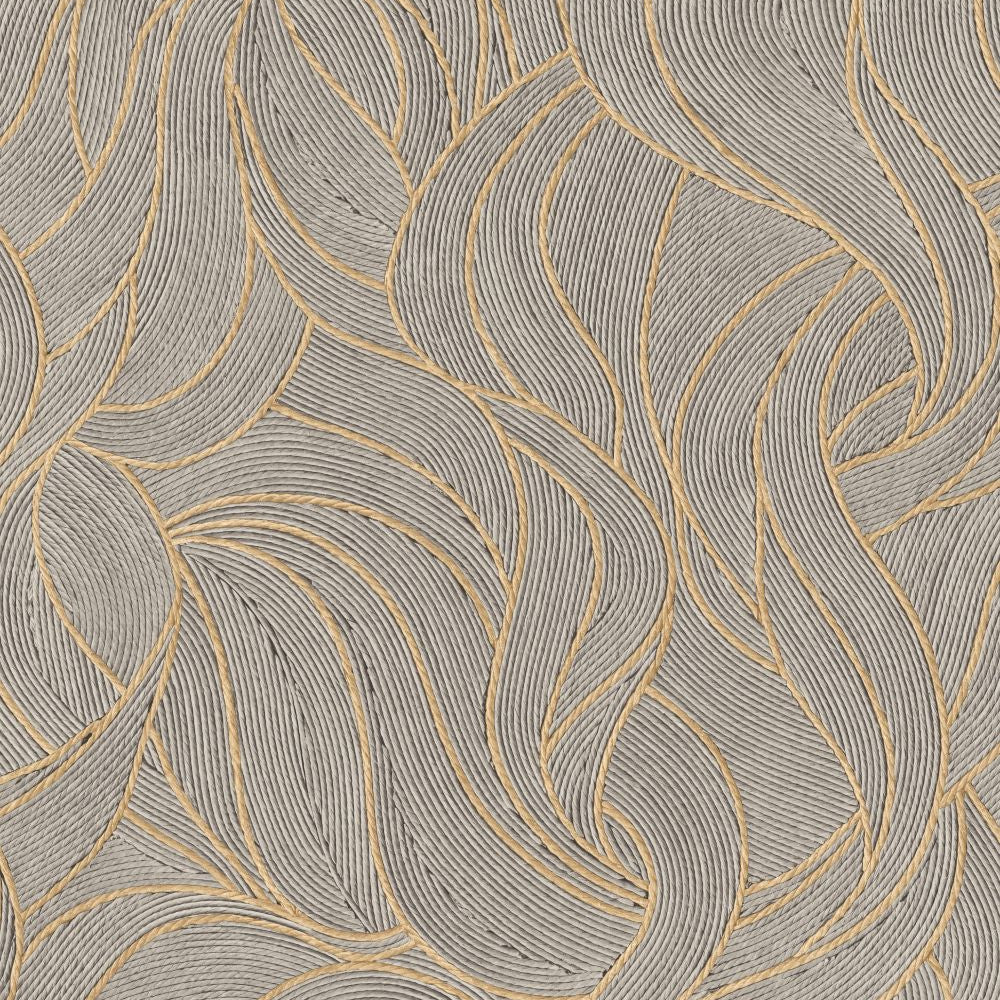 Woven Drift Wallpaper - Desert Taupe pattern