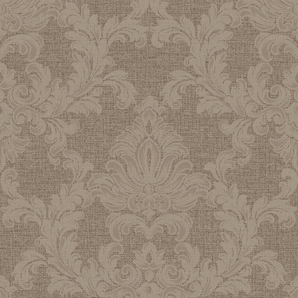 Venezia Damask Wallpaper - Taupe pattern
