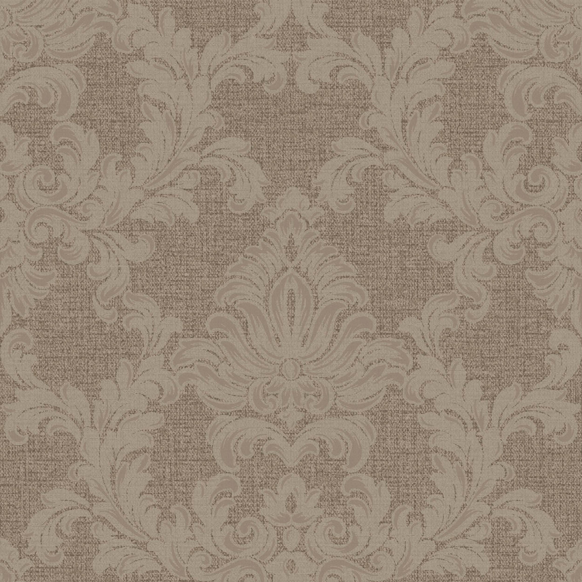 Venezia Damask Wallpaper - Taupe pattern