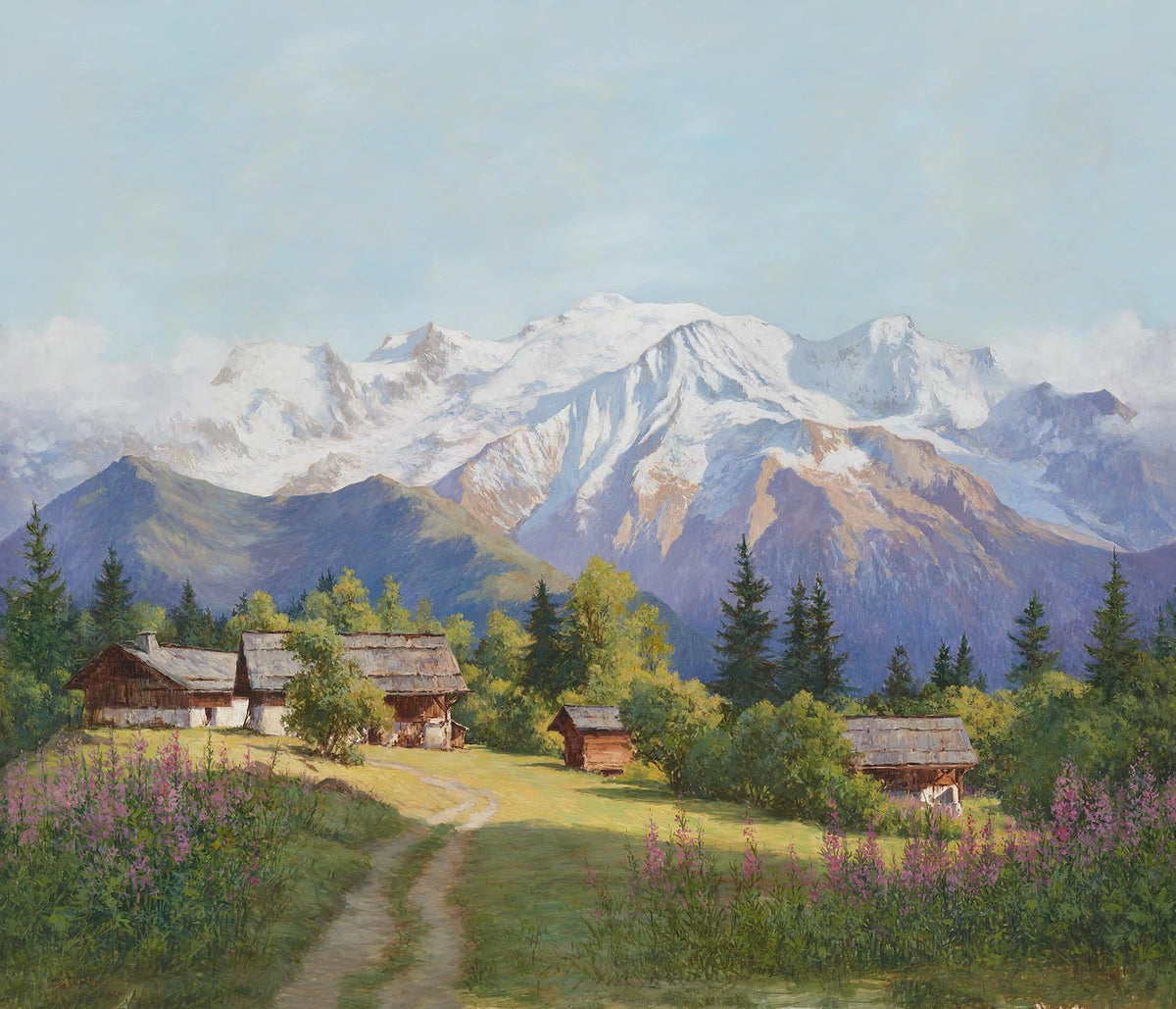La vallee du mont blanc wallpaper in Ete