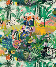 Load image into Gallery viewer, Utopia wallpaper • Colorful Tropical Wallpaper • Swatch