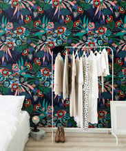 Load image into Gallery viewer, aper • Kimono Wallpaper • Japanese Wallpaper • Deep Colorful Wallpaper • Insitu