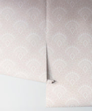 Load image into Gallery viewer, Retro Peacock Wallpaper • Art Deco • Beige • Rolls