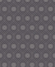 Load image into Gallery viewer, Retro Pop Wallpaper • Geometric • Dark Grey • Swatch