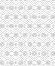 Load image into Gallery viewer, Retro Pop Wallpaper • Geometric • Grey Reverse • Swatch