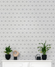 Load image into Gallery viewer, Retro Pop Wallpaper • Geometric • Grey Reverse • Insitu