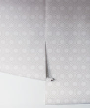 Load image into Gallery viewer, Retro Pop Wallpaper • Geometric • Light Grey • Rolls