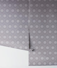 Load image into Gallery viewer, Retro Pop Wallpaper • Geometric • Mid Grey • Rolls