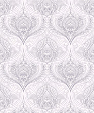 Load image into Gallery viewer, Baroque Fusion Wallpaper • Ornate Luxurious • Grey Reverse • Swatch