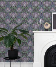Load image into Gallery viewer, Baroque Fusion Wallpaper • Ornate Luxurious • Multi • Insitu