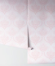 Load image into Gallery viewer, Baroque Fusion Wallpaper • Ornate Luxurious • Pink Reverse • Rolls