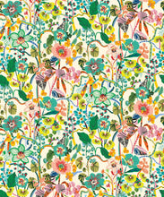 Load image into Gallery viewer, Jardin Aux Mille Fleurs • Colorful Bold Floral French Garden Wallpaper • Kitty McCall • Swatch