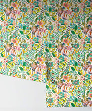 Load image into Gallery viewer, Jardin Aux Mille Fleurs • Colorful Bold Floral Wallpaper • Kitty McCall • Rolls