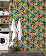 Load image into Gallery viewer, Jardin de Fleurs • Colorful Bold Floral Wallpaper • Kitty McCall • Insitu