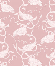 Load image into Gallery viewer, Birds on Vines Wallpaper • Pink • Swatch