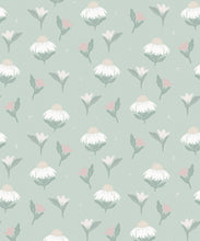 Load image into Gallery viewer, Daisy Wallpaper • Mint • Swatch