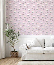 Load image into Gallery viewer, Daisy Wallpaper • Rose • Insitu
