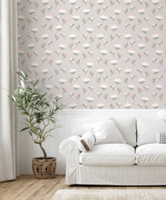 Load image into Gallery viewer, Daisy Wallpaper • Stone • Insitu