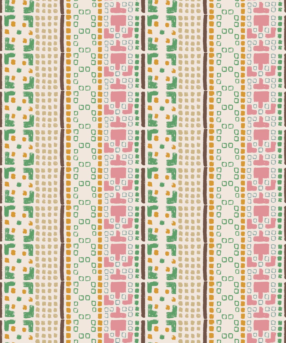 Mosaic Wallpaper • Multi • Swatch