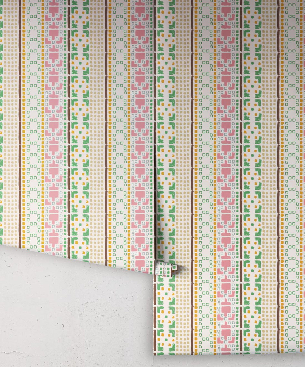Mosaic Wallpaper • Multi • Rolls