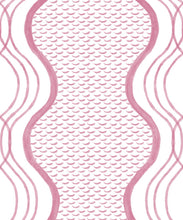 Load image into Gallery viewer, Wavy Lines Wallpaper • Rose • Swatch