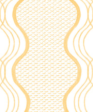 Load image into Gallery viewer, Wavy Lines Wallpaper • Sun • Swatch