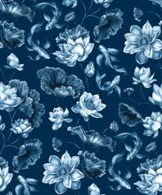 Load image into Gallery viewer, Golden Koi Wallpaper • Deep Water • Swatch