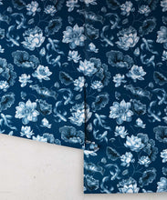 Load image into Gallery viewer, Golden Koi Wallpaper • Deep Water • Rolls