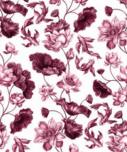 Load image into Gallery viewer, Golden Koi Wallpaper • Magenta • Swatch