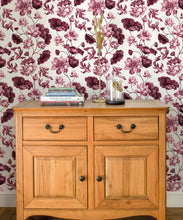 Load image into Gallery viewer, Golden Koi Wallpaper • Magenta • Insitu