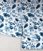 Load image into Gallery viewer, Golden Koi Wallpaper • Navy • Rolls