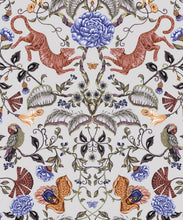 Load image into Gallery viewer, Playful Tiger Wallpaper • Grey • Swatch