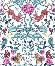 Load image into Gallery viewer, Playful Tiger Wallpaper • White • Swatch