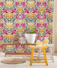 Load image into Gallery viewer, Lemons &amp; Magnolia Wallpaper • Spring • Insitu