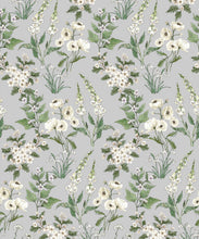 Load image into Gallery viewer, Wallpaper Republic - Floral Emporium Collection - Garden Delight - Dusty Blue - Swatch