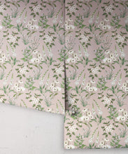 Load image into Gallery viewer, Wallpaper Republic - Floral Emporium Collection - Garden Delight - Dusty Pink - Roll
