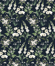 Load image into Gallery viewer, Wallpaper Republic - Floral Emporium Collection - Garden Delight - Navy - Swatch