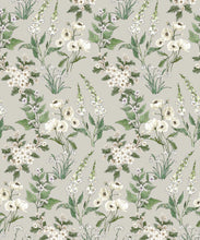 Load image into Gallery viewer, Wallpaper Republic - Floral Emporium Collection - Garden Delight - Stone - Swatch