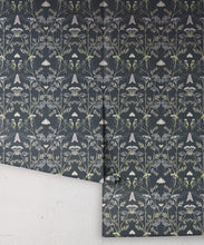 Load image into Gallery viewer, Wallpaper Republic - Floral Emporium Collection - Queen Anne’s Lace - Charcoal - Roll