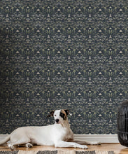 Load image into Gallery viewer, Wallpaper Republic - Floral Emporium Collection - Queen Anne’s Lace - Charcoal - Insitu