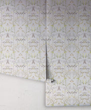 Load image into Gallery viewer, Wallpaper Republic - Floral Emporium Collection - Queen Anne’s Lace - Dusty Blue - Roll