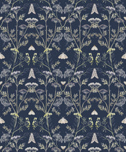 Load image into Gallery viewer, Wallpaper Republic - Floral Emporium Collection - Queen Anne’s Lace - Sapphire - Swatch